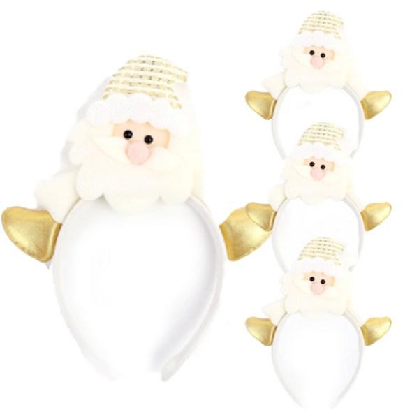 Party Christmas Blonde Headband, Santa, 4 Pieces