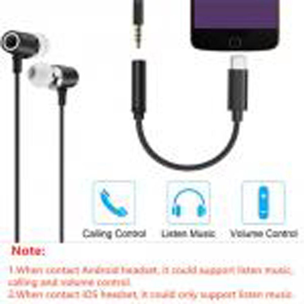 Headset Conversion Plug Type C To 3.5mm Mic Connector Cable Headphone Converter Audio Jack Adapter