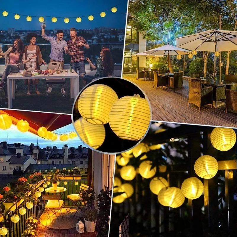 Водонепроницаемый фонарь, гирлянда, 6,5 м, 30 светодиодов, уличная лампа на солнечной энергии, Рождественская гирлянда для прополки, домашний садовый декор