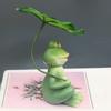 Юшенг Лягушка Зонтик Украшение Аквариум Лягушка Статуя Уличный Декор Погодоустойчивая Смола Лягушка Тематическая Фигурка