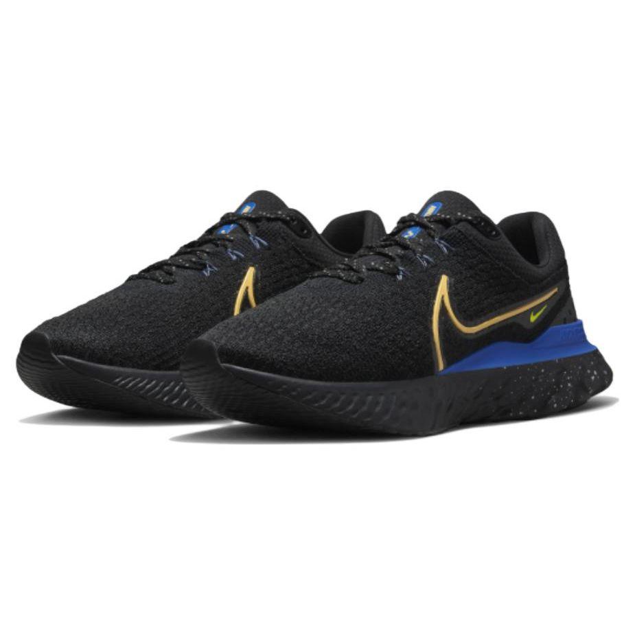 Nike React Infinity Run Flyknit 3 Black Citron Royal мужские кроссовки Citron-Pulse Hyper-Royal DZ4845-001