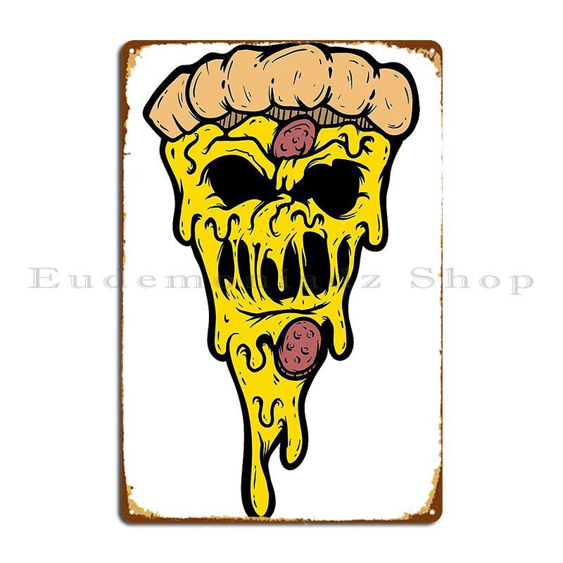 Pizza Melt Legionartwork Metal Sign Bar Cave Printing Garage Retro Wall Pub Tin Sign Poster
