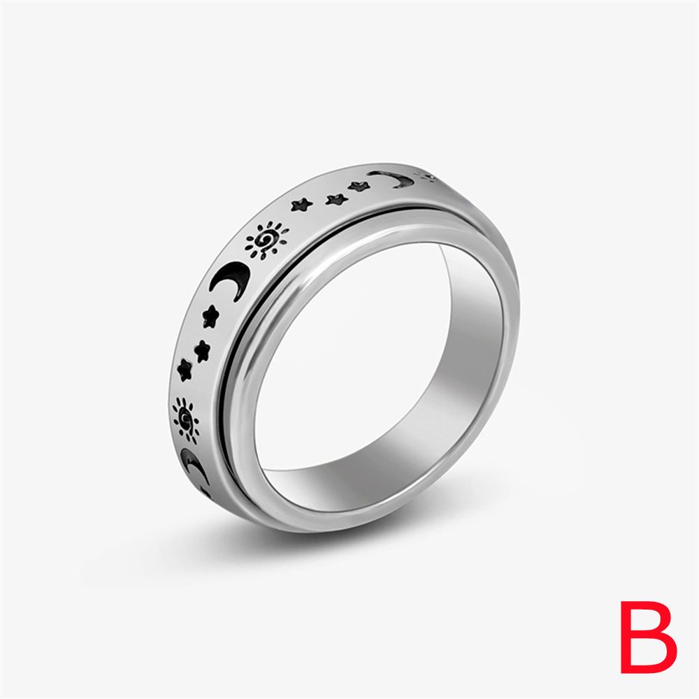 Антистрессовый байкерский спиннер из нержавеющей стали, вращающиеся тревожные кольца в стиле панк, кольца для спиннеров