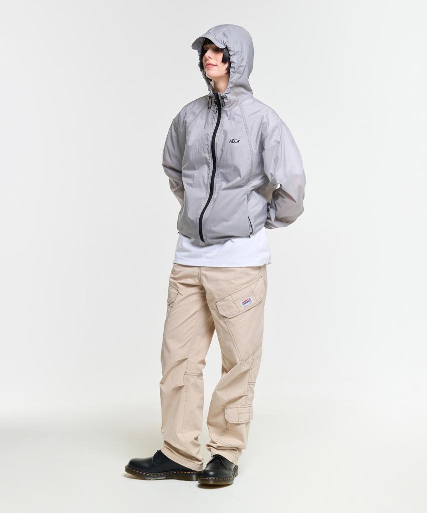 AECA Washed Multi Cargo Pants-Beige