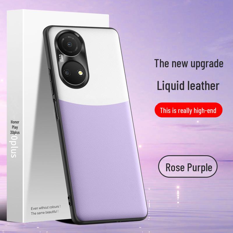 Премиальная защитная накладка из жидкой кожи для Honor Play 30 Plus - Защита от падений и стильный цельный дизайн