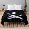 Silhouette Style Death Metal Band Throw Blanket
