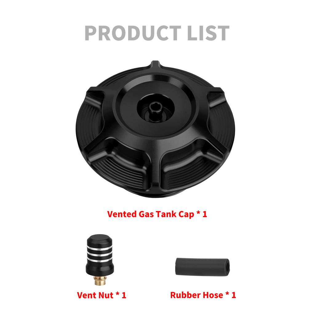 Motorcycle Tank Gas Cap Aluminum Oil Fuel Tanks Vented Cover Universal For Harley All Female Threaded Model Softail Sportster