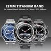 22-миллиметровый титановый ремешок для Huawei Watch 5 46 мм 4 4 Pro, металлический браслет для Huawei Watch GT2 GT3 GT4 GT5 Pro 46 мм