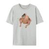 Trendy Classic and Interesting Fish Face Chicken Emoji Pack White Casual Tshirt Mens and Womens Luxury Brand Top