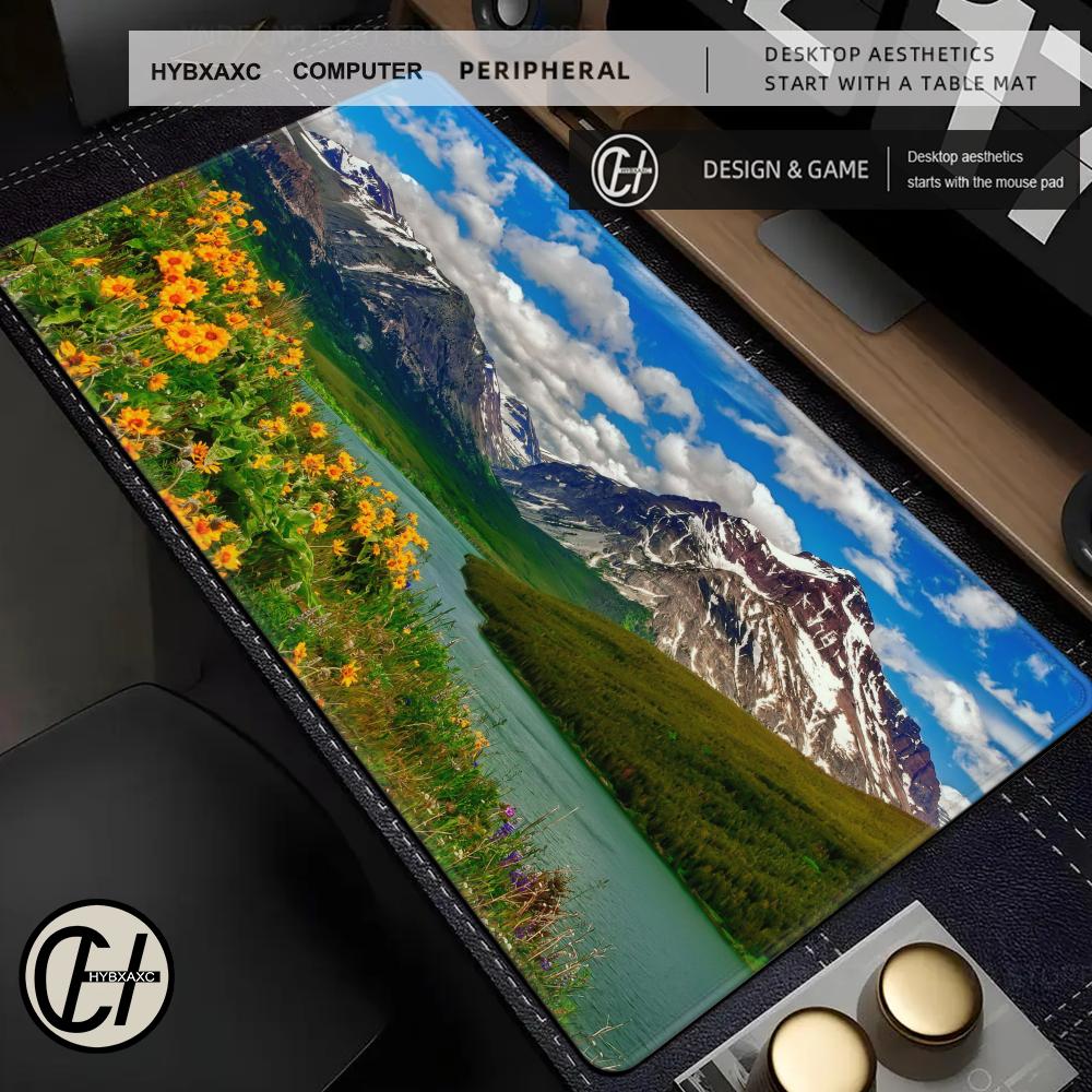 HYBXAXC Hd Natural Landscape Mouse Pad New Home Custom Large Mousepad Soft Natural Rubber Mouse Mat XXL keyboard pad PC Mice Pad