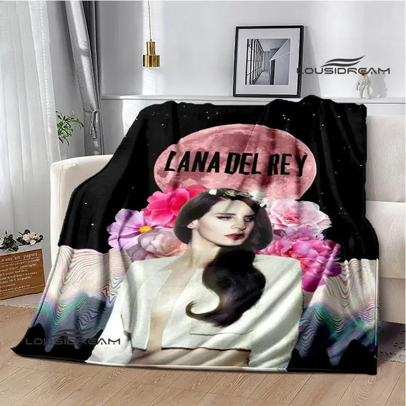 Плед Lana Del Rey с ретро-принтом Модный теплый плед Плед с фланцами Домашний дорожный плед Постельное белье Подарок на день рождения