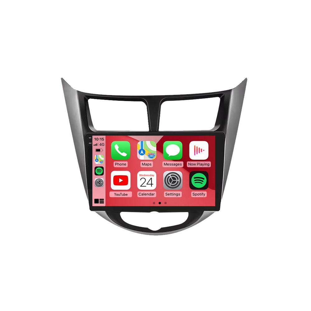 Автомагнитола Android 14 для Hyundai Solaris Verna Accent 1 2010 - 2016 Мультимедийный видеоплеер Навигация GPS CarPlay Auto Головное устройство