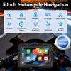 VENBES 5" Motorcycle Carplay Display Wireless Android Auto Carplay GPS Navigation USB Type-C Fast Charging