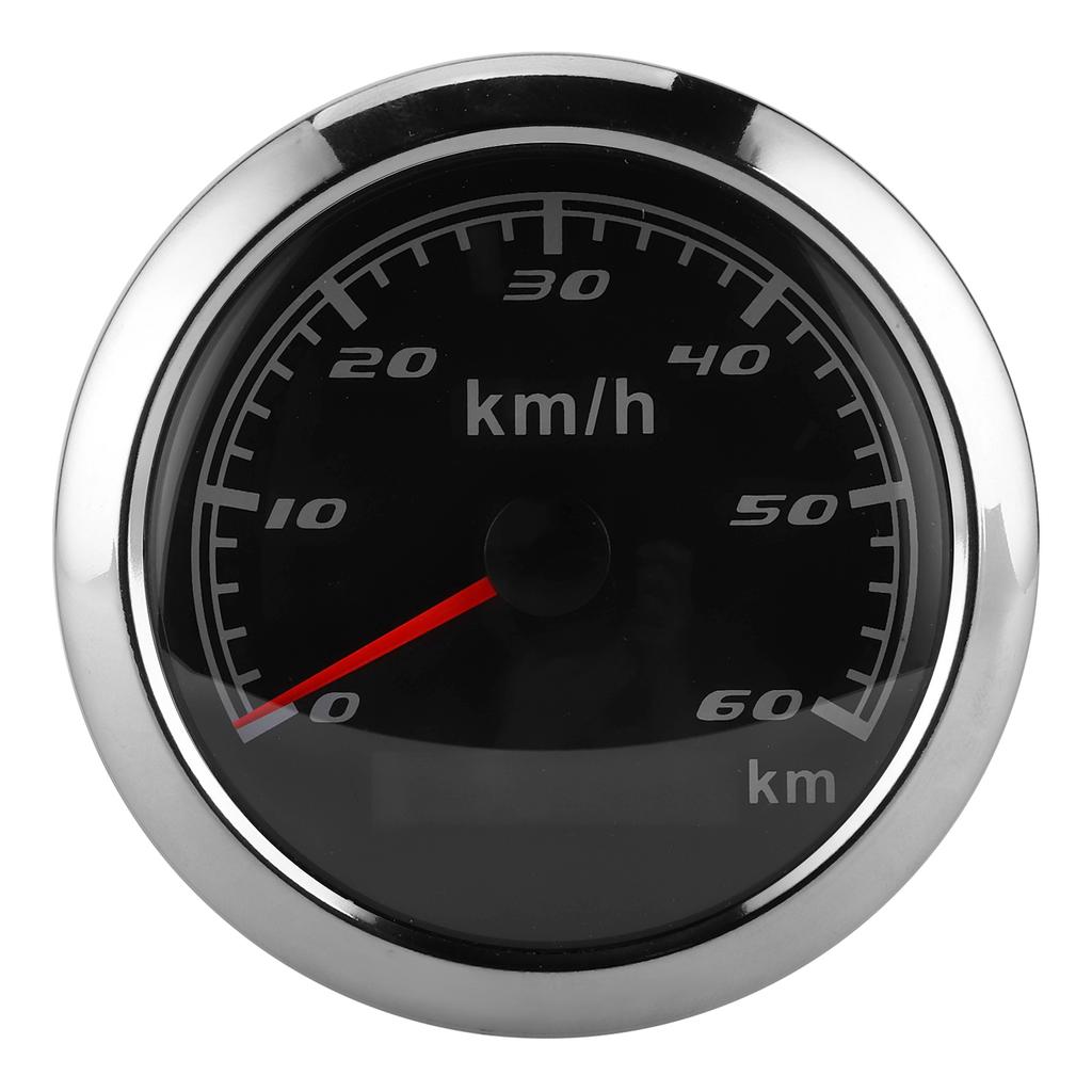 85 мм 60 км/ч H GPS Спидометр IP67 Водонепроницаемый Универсальный для морских судов, яхт, автомобилей, мотоциклов Черный циферблат