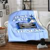 1pc JUST SLAY Soft Flannel All Season Throw for Home, Office, Outdoor UseDurable Comfort Soft Warm Throw for Home