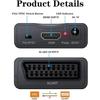 Adaptateur Convertisseur HDMI vers Péritel - 123 - Noir - NTSC/PAL - Audio Stéréo