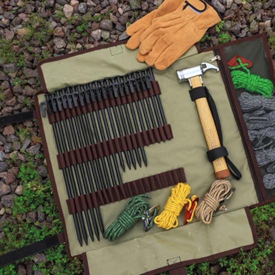 Outdoor Thick and Long Camping Pegs Steel Ground Pegs for Canopy Tent Camping Beach Camping Pegs 30cm