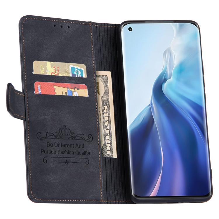 Чехол для телефона Xiaomi Mi 11 Lite из ПУ кожи с держателем, слотом для карт, кошельком
