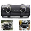 Universal Leather Motorcycle Travel Bags Saddle Bag Roll Barrel Bag Storage Tool Pouch
