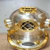 US Navy Boston Copper Brass Diving Helmet Divers Mark V Heavy Pure Copper Brass