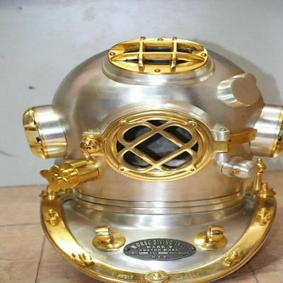 Водолазный шлем ВМС США Boston Copper Brass Divers Mark V Тяжелая чистая медь Латунь