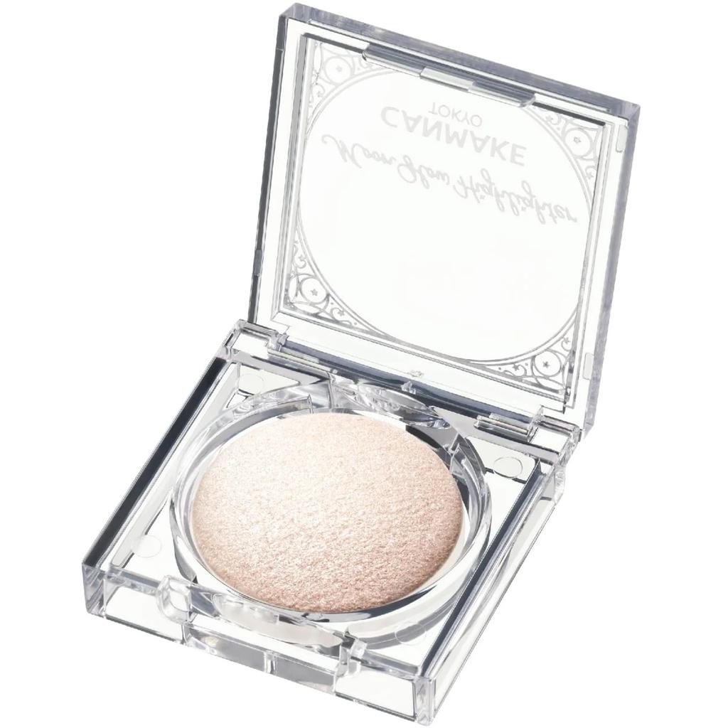 Canmake Moonglow Highlighter 01 Moonglow White Highlighter Baked Formula Elegant Shine White Beige 3.7g