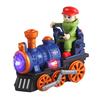 Kids Electric Steam Train Toy with LED Light Music Spray Classical Train Toy Battery Powered Locomotive Toy Toddlers Boys Girls Gift