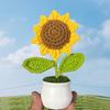 Подсолнух-смайлик в горшке Сделай сам - Декор для дома ко Дню учителя
