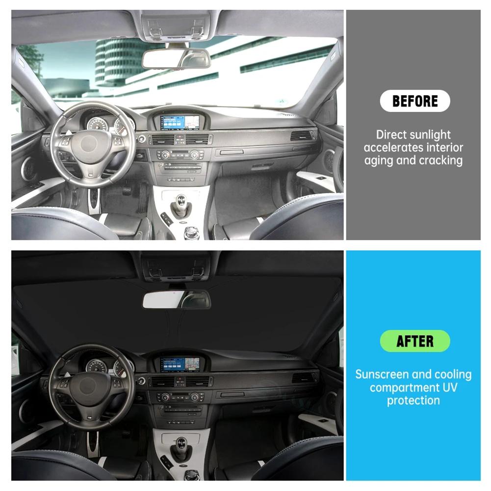 Автомобильный передний солнцезащитный козырек-зонт для лобового стекла автомобиля Fiat 500 500e PANDA PUNTO SEICENTO SIENA ARGO BRAVO FREEMONT IDEA LINEA