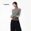 Broadcast Women's Contrast Mock Neck Knit Sweater