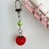 Simulation Tomato Mobile Phone Chain Lanyard Key Ring Keychain Women Bag Anti-Lost Pendant Birthday Gift