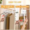 Pant Hangers Space Saving Jean Hangers -No Wrinkle Clothes Hanger - Closet Organizer and Storage, College Dorm Room Essentials Apartment Must Have -