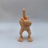Фигурка среднего пальца с ногами, 3D-печатные настольные украшения, украшение для автомобиля, домашнего офиса, стола, статуэтка, отсылающая к забавным подаркам-шуткам