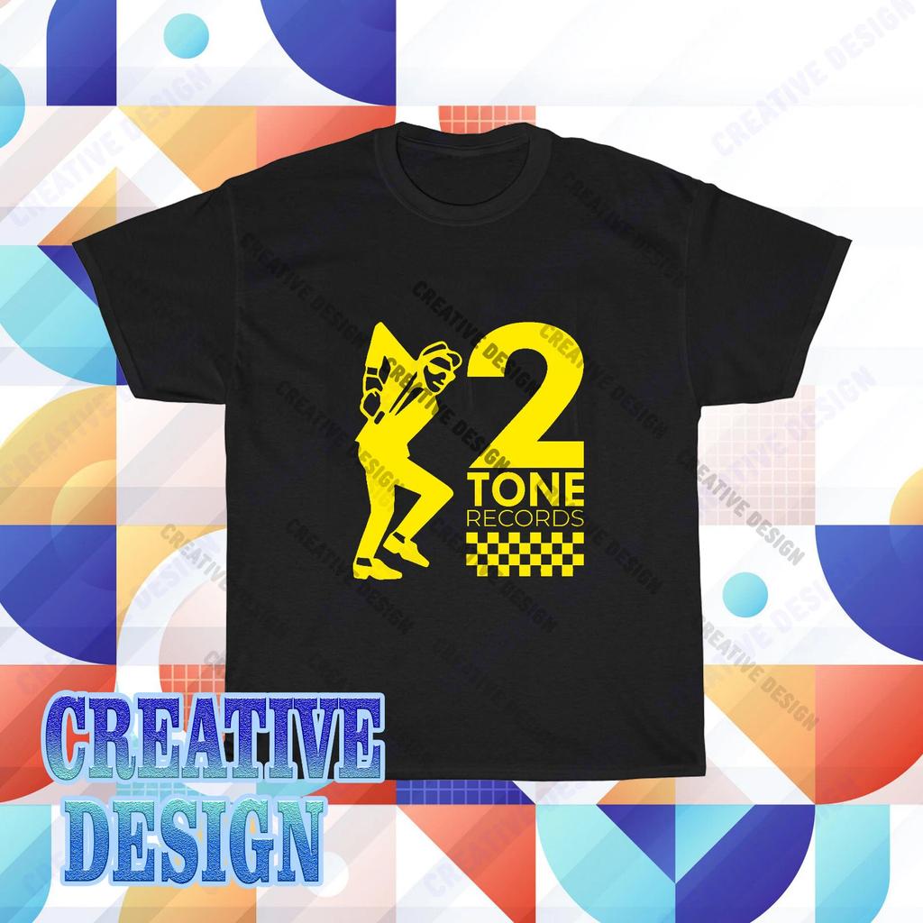 New 2 Tone Records Two Tone Logo T-Shirt Funny Size S to 5XL