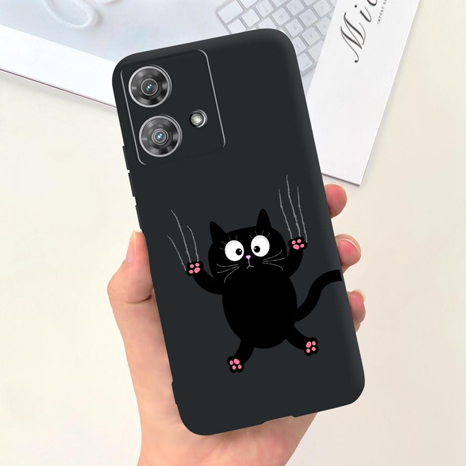 For Motorola Moto Edge 40 Neo 5G Case Cool Style Soft Silicone Rubber Anti-knock Phone Cover Cartoon Pattern Fundas Edge40 Neo