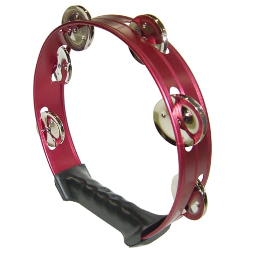 Kikutani MM-6H RED Aluminum Tambourine, Lightweight, 20cm, Red