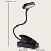 Battery LED Table Lamp Clip-on Portable Reading Light Flexible Portable Book Night Light Eye Protection Mini Study Desk Lamp