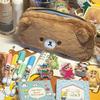 Cartoon Rilakkuma Plush Pencil Case Cute Little Bear Plush Makeup Bag Large-Capacity Pencil Bag Kawaii Plush Pen Pouch