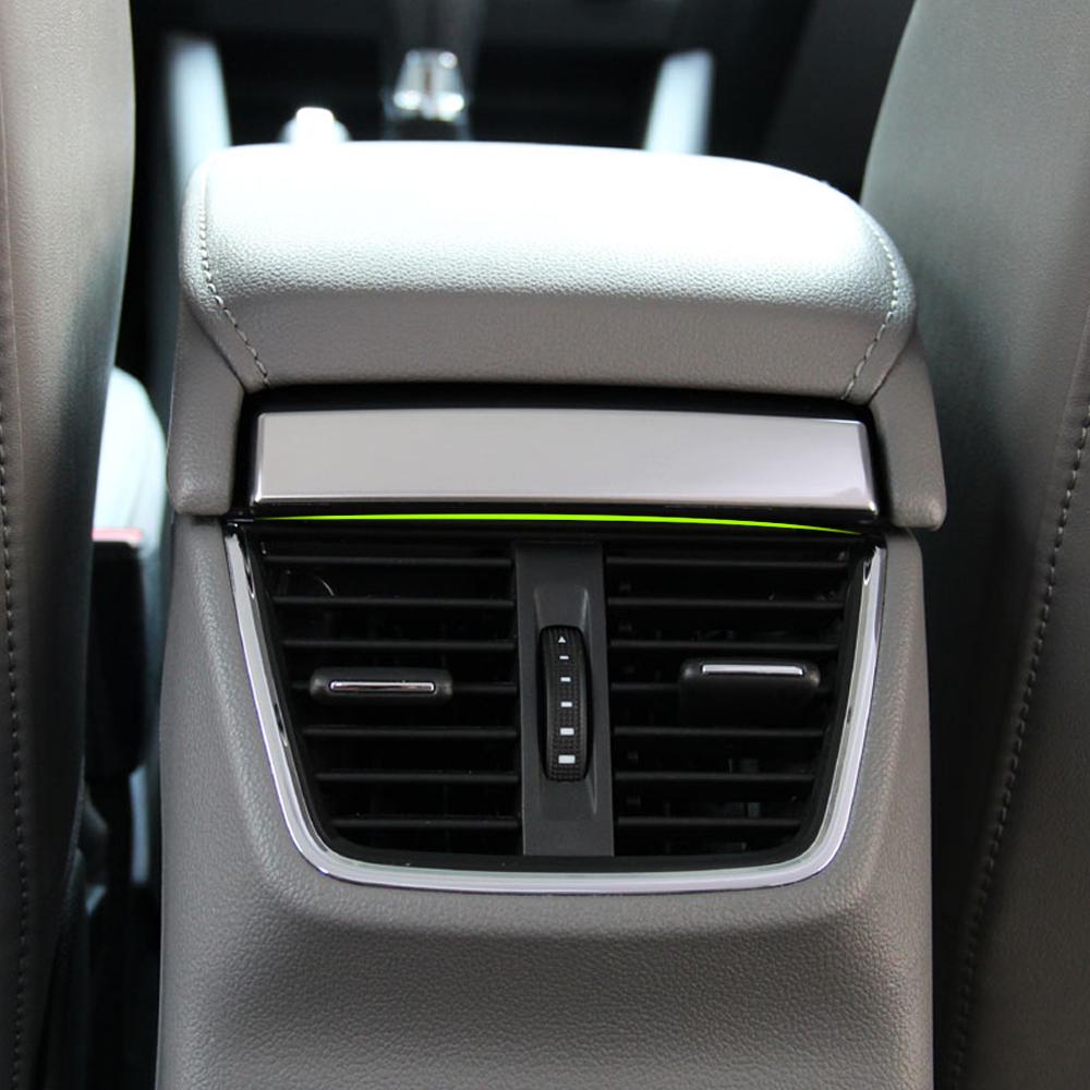 Stainless Steel Car Rear Air Conditioning Outlet Decoration Cover For Skoda Octavia A7 2015+