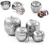 Stainless Steel Tea Infuser Tea Leak Mesh Strainer Hot Pot Spices Seasoning Ball Teapot Filter with Chain Kitchen Accessories