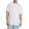 Carhartt WIP Мужская футболка с вышивкой сердца, свободный крой, круглый вырез, короткий рукав, топ, белый I032128-1WZ-XX