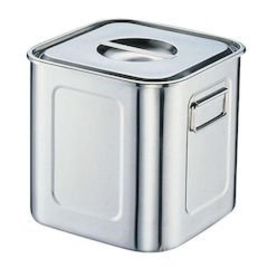 Sanpo Sangyo глубокая квадратная кухонная кастрюля 24 см нержавеющая сталь Япония AKK06024 (С ручкой) 18-8