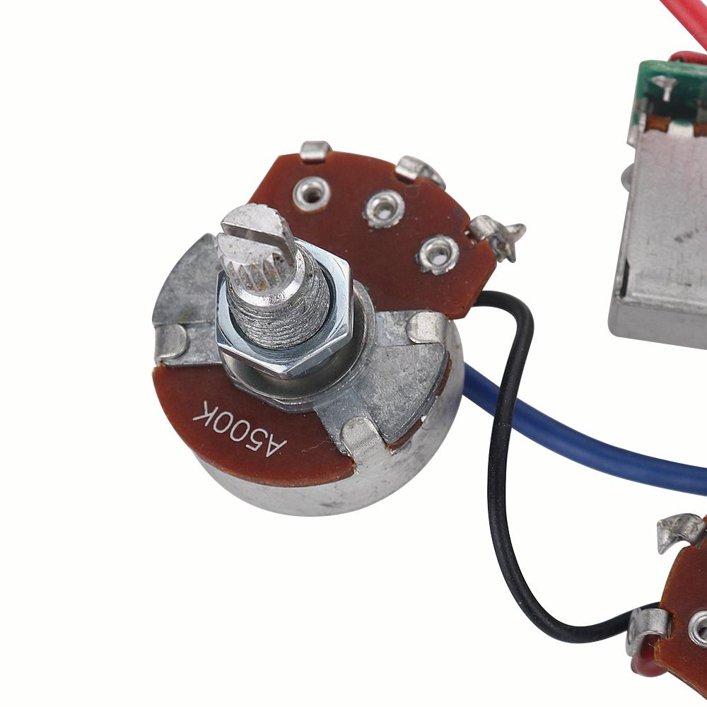 1 Комплект Электрогитарный Звукосниматель Pro Wiring Harness Потенциометры Push-Pull С Конфигурацией 2 Humbucker Для Гитары Epi Lp