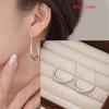 VENTFILLE 925 Sterling Silver Geometry Hoop Earring for Women Minimalism Classic Office Versatile Fashion Jewelry Gift Dropship