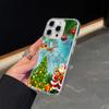 Ae107 Happy New Year Christmas Magsafe Прозрачные чехлы для Samsung S23 S24 Ultra S21 FE iPhone 16 13 Pro Max XR Магнитная беспроводная зарядка Задняя крышка