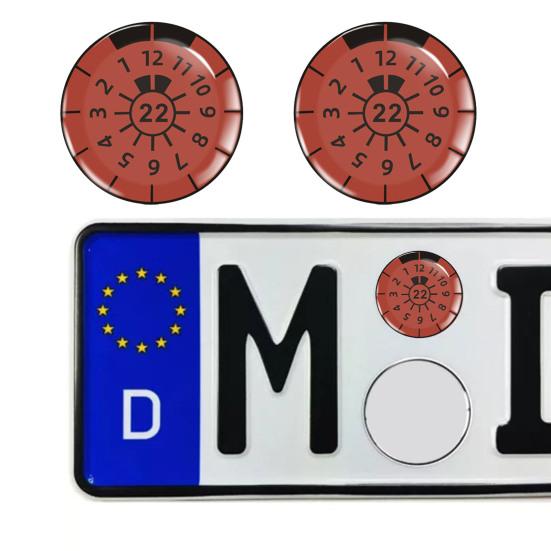 2 шт. 3D гелевые купольные наклейки яркие цвета простая установка универсальные наклейки на номерной знак автомобиля