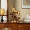 The Bookcase with a Golden Leopard Desktop Is a High-end, Elegant, and Modern Leopard-shaped Decoration for the Bedroom