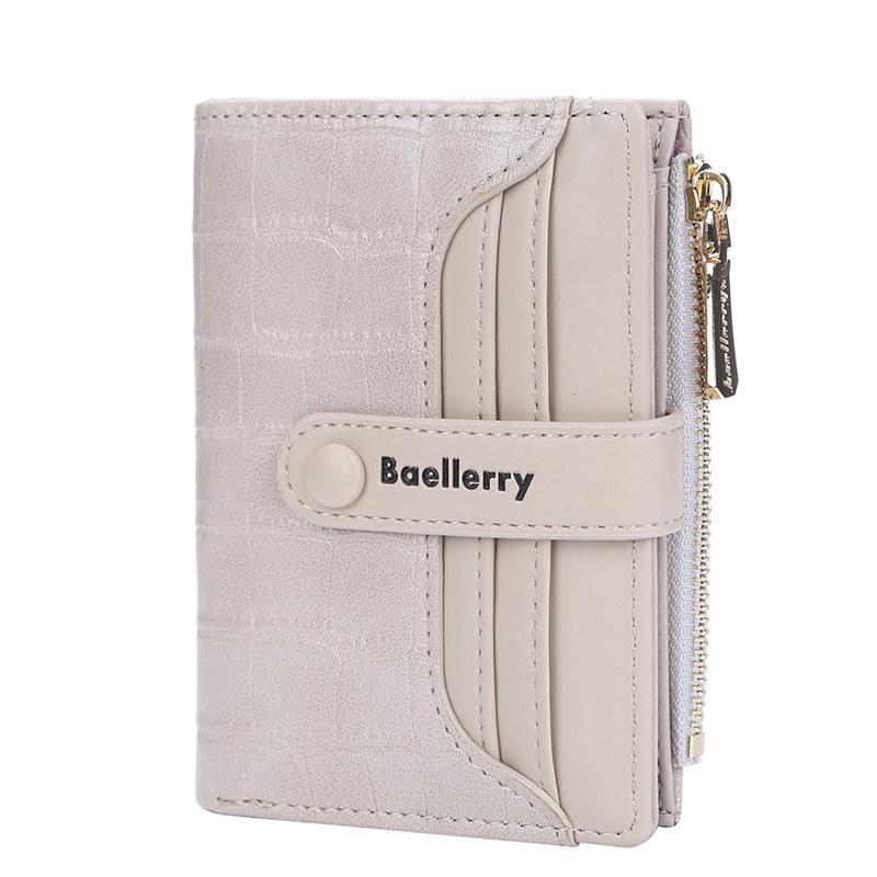 Baellerry Hasp Bifold Wallets Women Fashion Card Holder PU Leather Casual Design Coin Purse Wallet