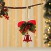 025 Christmas Bell Pendant Christmas Tree Decor Mini Handwoven Pendant