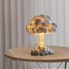 Yousheng 3D Mushroom Cloud Lamp Handmade Nuclear Blast Desk Lamp Lighted Mushroom Cloud Decoration Night Light for Home Desk Bedside Table